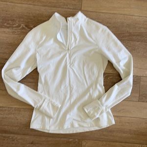Women’s Lululemon white half zip pullover